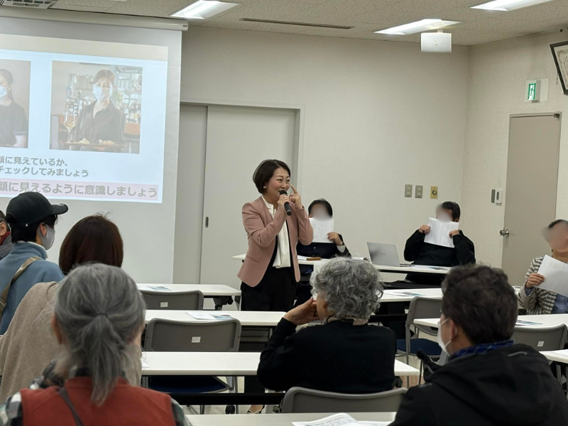 那珂川市商工会セミナー「お客様に選ばれる3つの条件」研修風景